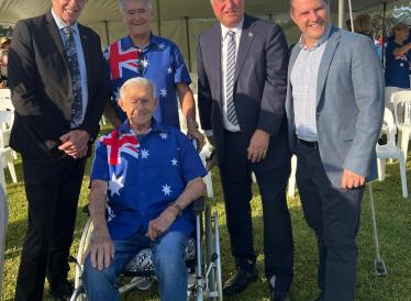 Castle Hill & District RSL Sub-branch 2025 Australia Day flag ceremony @ Castlebrook 